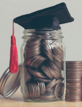 money and graduation cap